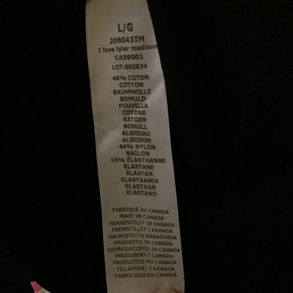 I Love Tyler Madison Black Stretch Pull On Skinny Pants Size L - Picture 10 of 10